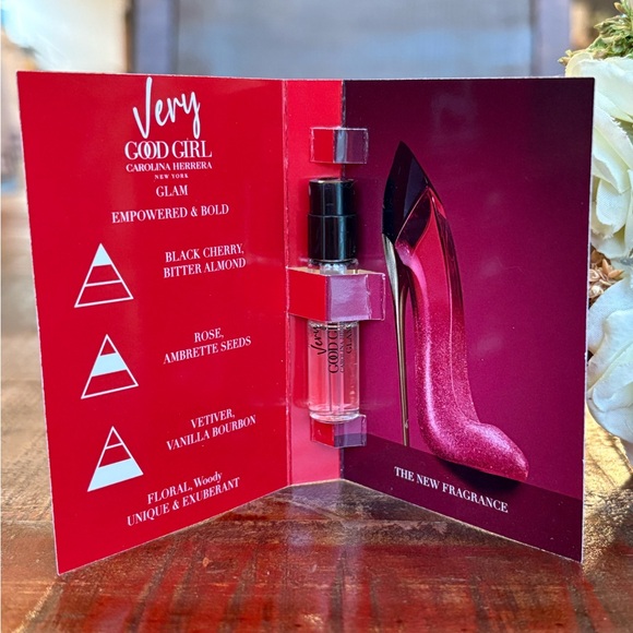 NEW Carolina Herrera VERY GOOD GIRL ELIXIR Mini + VERY GOOD GIRL GLAM Sample! - Picture 5 of 7